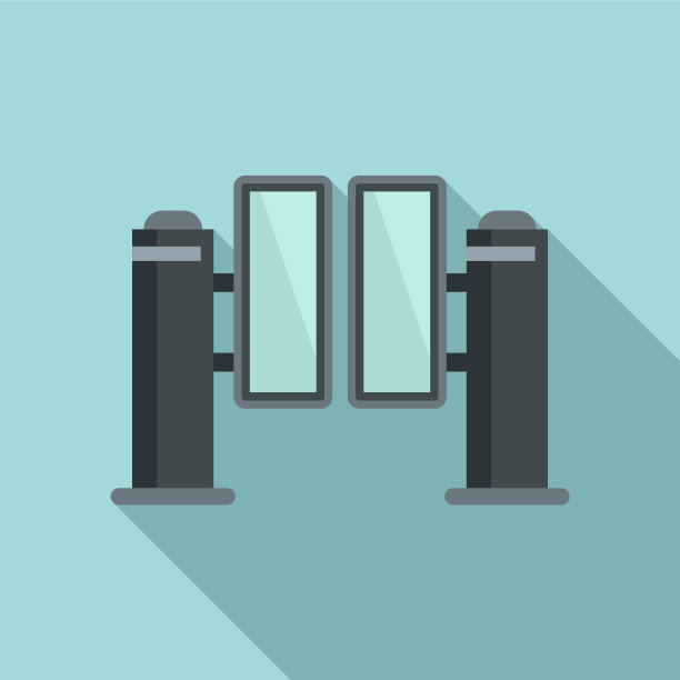 行走式旋转门图标风格图片下载