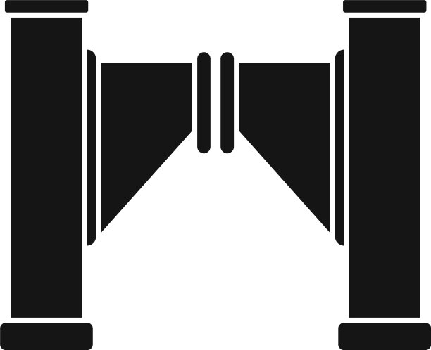 封闭式转门图标风格简单图片下载