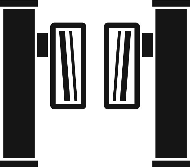 入口旋转门图标风格简单图片下载