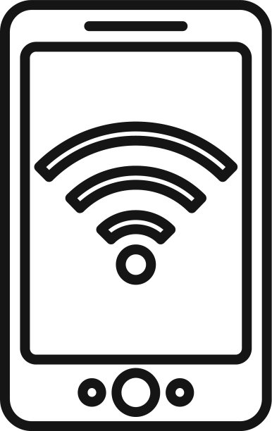 Wifi遥控图标轮廓风格图片下载