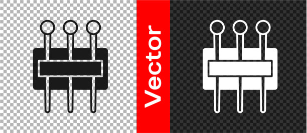黑色针用于缝纫图标隔离上图片下载