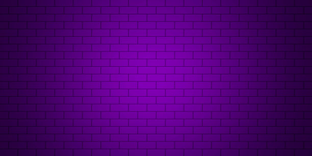 紫色渐变砖墙纹理背景图片下载