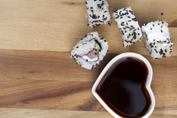 亚洲食品和酱油，特写图片下载