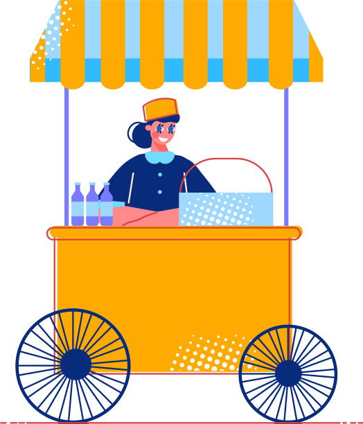 食品摊位图标图片下载