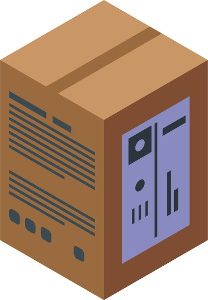 组织包裹图标等距样式图片下载