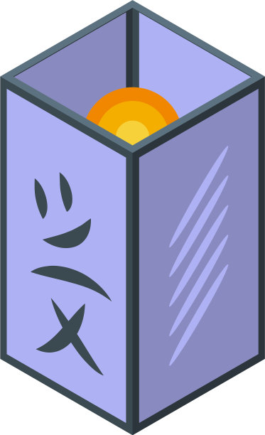 泰国浮动灯笼图标等距风格图片下载