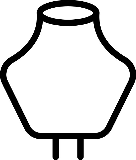 珠宝假人空图标轮廓风格图片下载