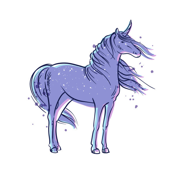 一个神奇的独角兽图片下载