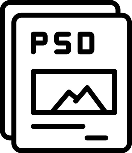 PSD文档图标大纲样式图片下载