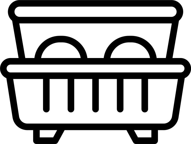 躺椅床图标轮廓风格图片下载