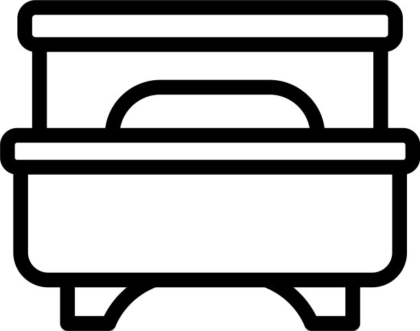 休闲家具图标轮廓风格图片下载