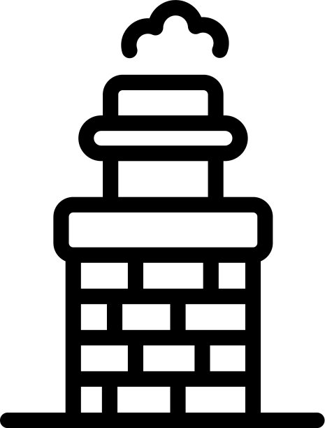 外部烟囱图标轮廓风格图片下载