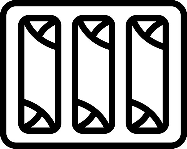 学校食物托盘图标轮廓风格图片下载
