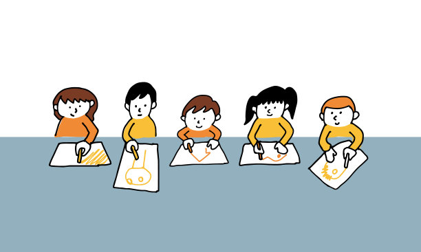 插图绘画的孩子图片下载