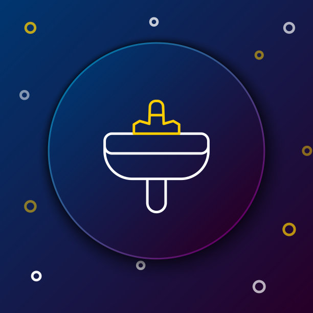 线面盆水龙头图标隔离图片下载