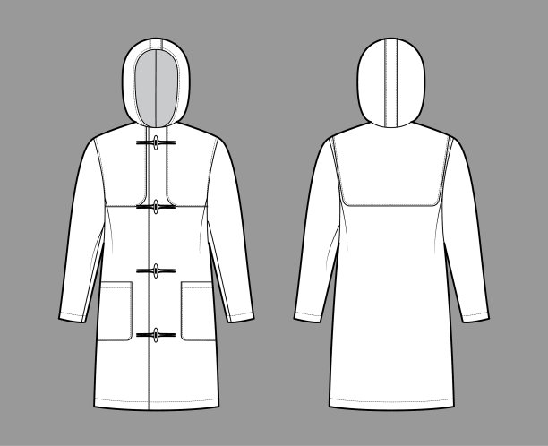 粗呢大衣技术时尚搭配图片下载