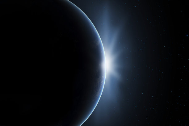 外太空。地球表面的深空。图片下载