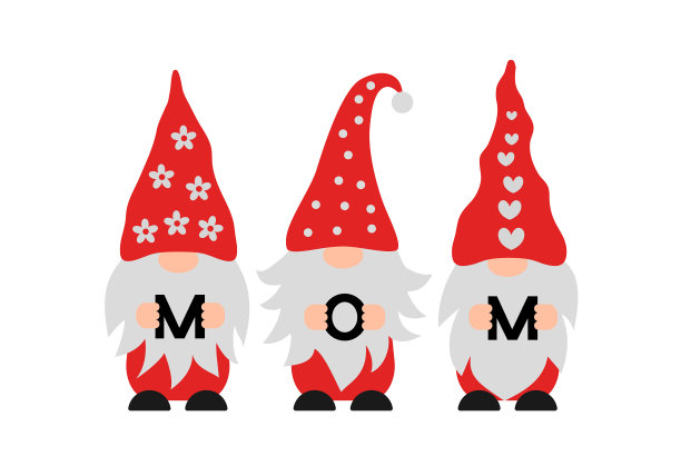 母亲节侏儒可爱的北欧侏儒抱图片下载