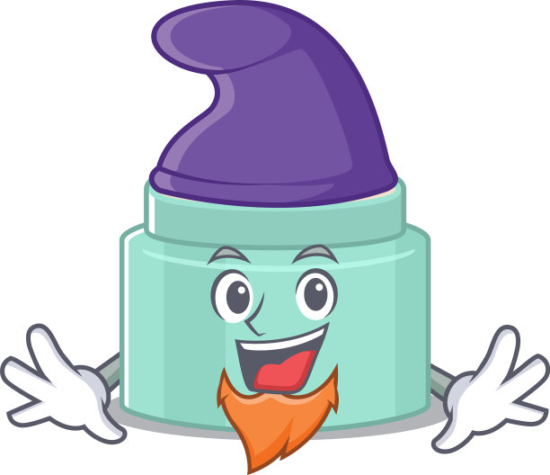 一个可爱的卡通设计唇膏作为一个小精灵图片下载