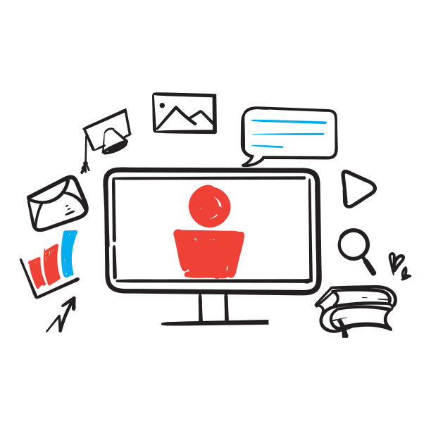 手绘涂鸦教育概念符号图片下载