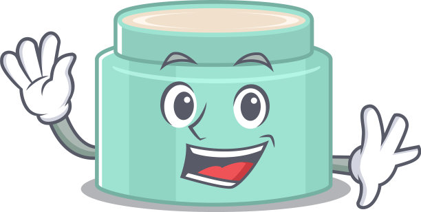 一个迷人的微笑唇膏吉祥物设计风格图片下载