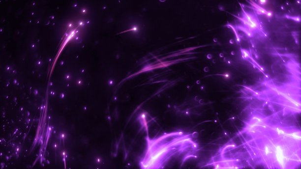 摘要紫色紫罗兰发光现实的慢动作光粒子群旗帜背景长曝光图片下载