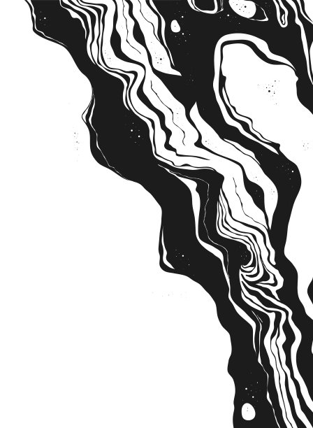 抽象背景木星表面手绘图片下载