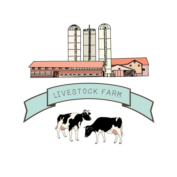 斑点奶牛养殖场图片下载