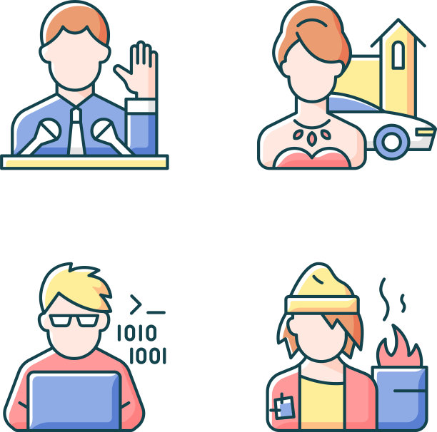 社会地位类型RGB颜色图标设置图片下载