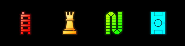 Set麻将牌棋子，棋类游戏和曲棍球图片下载