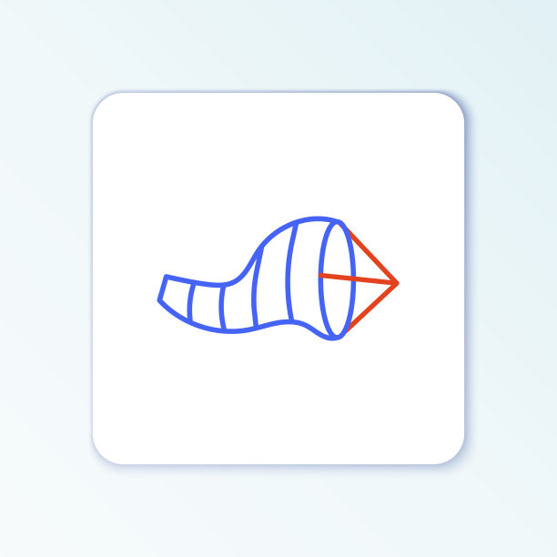 线锥气象风向标风向标图标图片下载