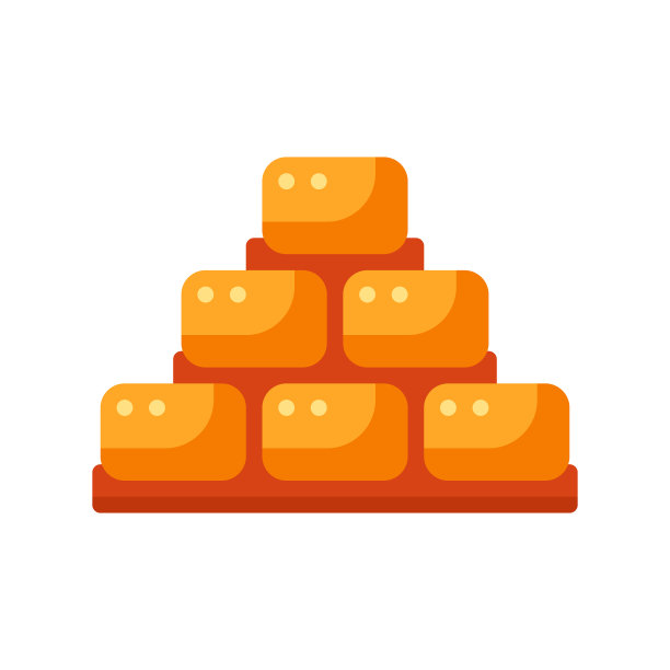 砖块图标在平面风格图片下载