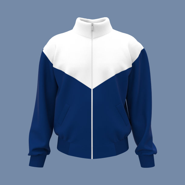 空白的赛跑者夹克模型前视图图片下载