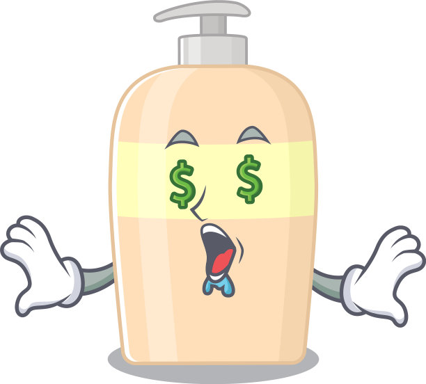 富有卡通人物概念的调色剂图片下载