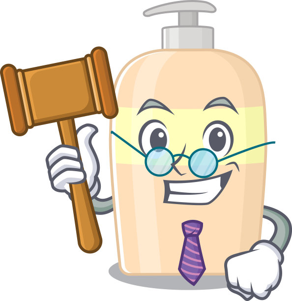 一个聪明的评委墨粉吉祥物设计穿着图片下载