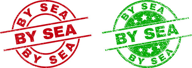 被海水腐蚀的圆形封条图片下载