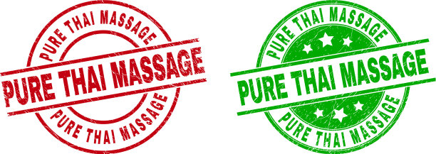 纯泰式按摩圆形水印用橡胶图片下载