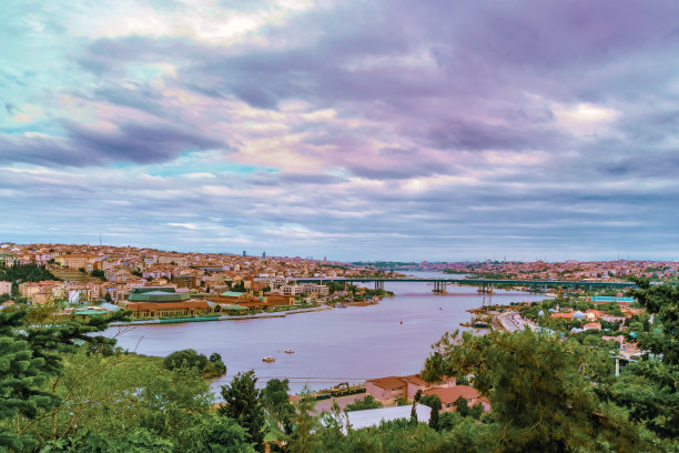 伊斯坦布尔全景从Eyup-Pierre Loti点，土耳其图片下载