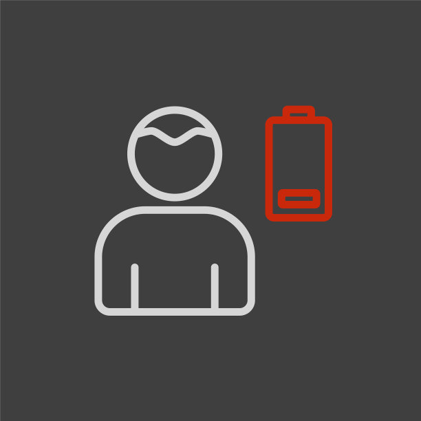 新型冠状病毒症状虚弱扁平图标图片下载