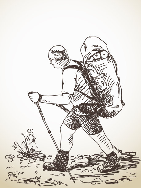 人徒步旅行图片下载