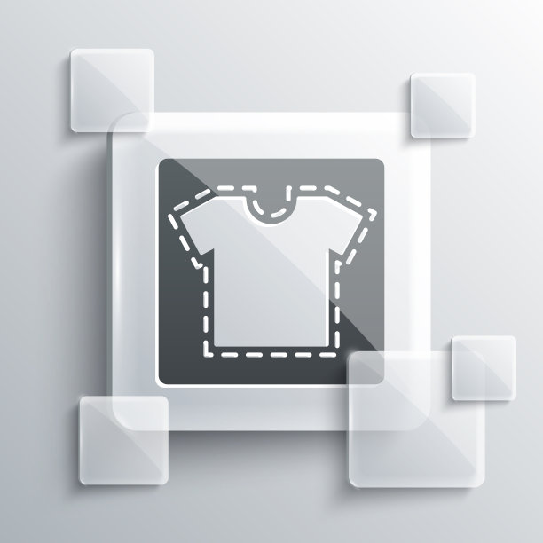 灰色缝纫图案图标孤立在灰色上图片下载