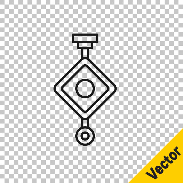 黑线中国纸灯笼图标孤立上图片下载