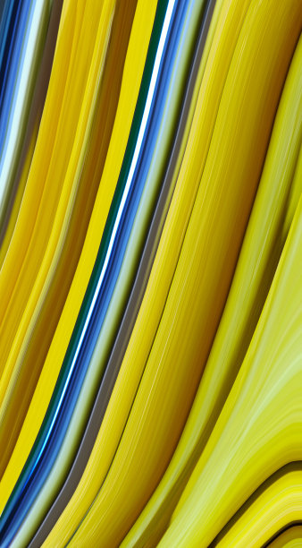 抽象背景与黄色和蓝色对角线。线性风格。颜色渐变。几何传单，海报或模板。副本的空间。现代数字墙纸。极简主义的设计。3 d效果的纹理。图片下载