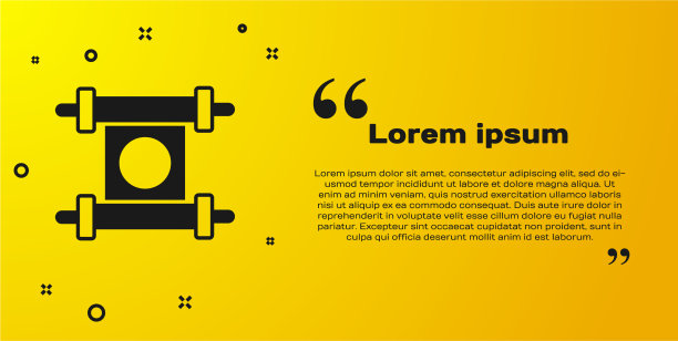 黑色法令纸羊皮纸卷轴图标图标图片下载