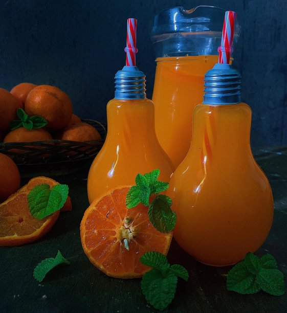 特制橙汁装饰图片下载