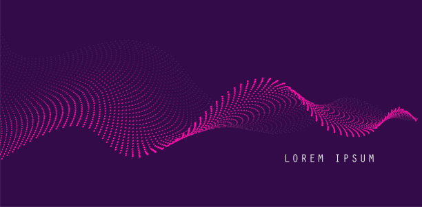 矢量背景与颜色抽象波点图片下载