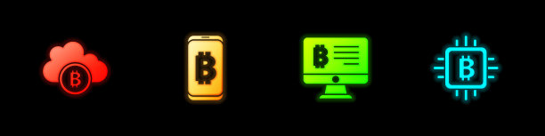 设置加密货币云挖矿挖掘比特币图片下载