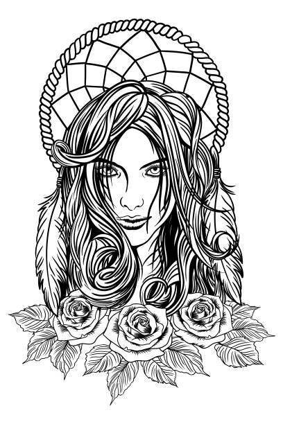 一个女孩肖像图片下载