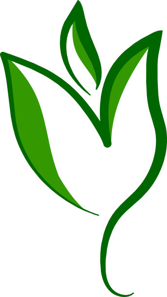 抽象的花朵标志图片下载