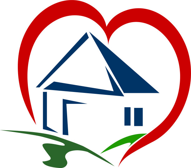 房子里面的心iconlove家象征股票图片下载